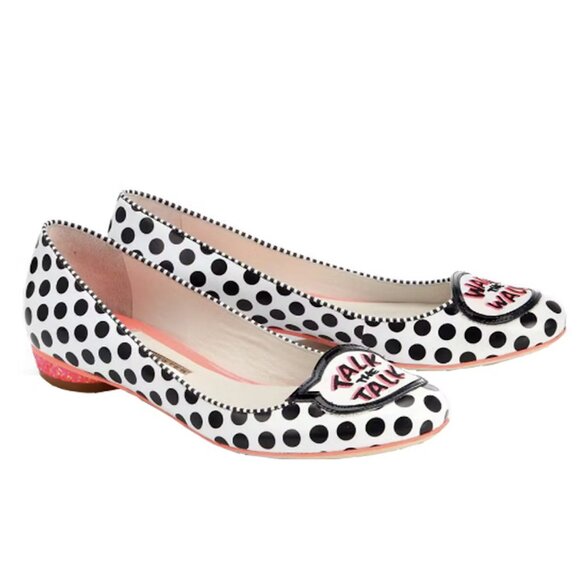 Sophia Webster polka dot flats size 36 US 5.5 Talk the Talk  Sophia Webster polka dot flats size 36 US 5.5 Talk the Talk Walk the Walk